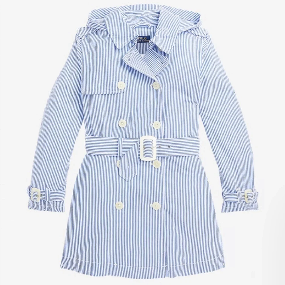 Polo by Ralph Lauren Seersucker Hooded Trench
